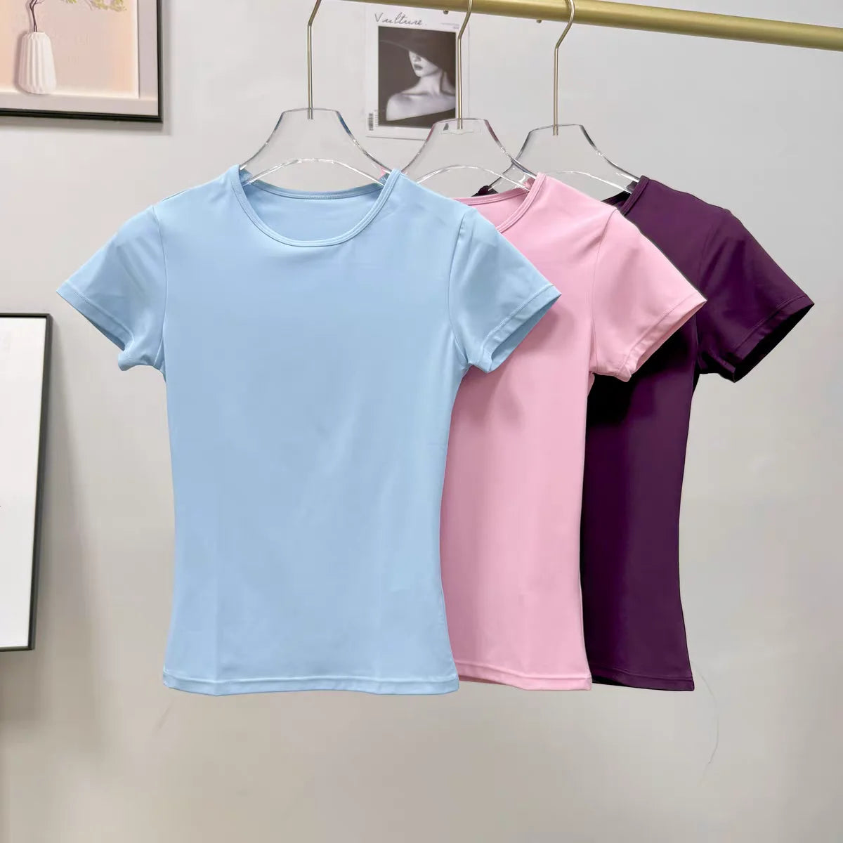 Women's Outdoor Sports Shirt Yoga Wear Fitness T-Shirt Quick